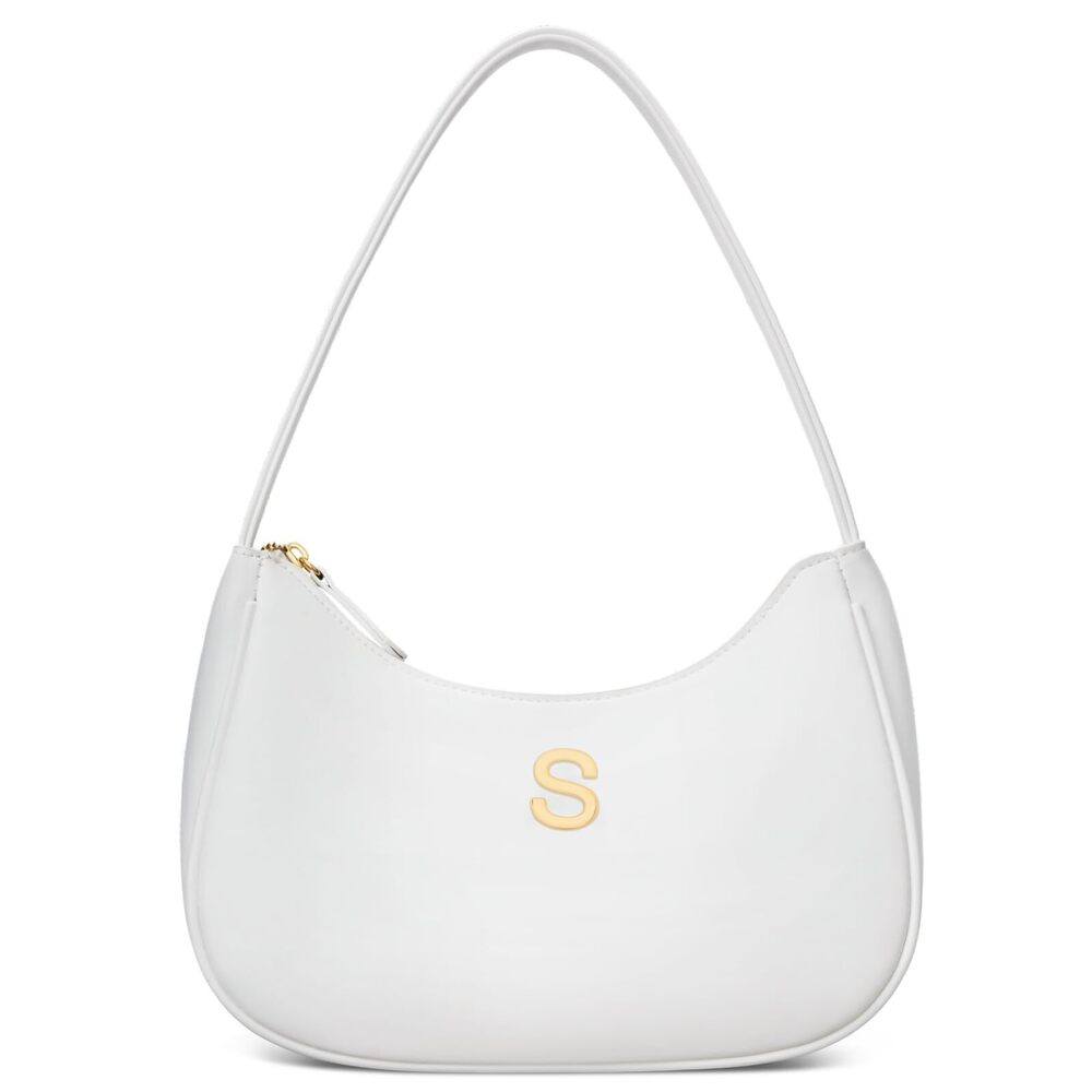 7859 Gift Shoulder Bag Clutch Tote HandBags Purses with Gold Initials